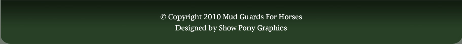 Mud guards for horses - treat greasy heel on horses